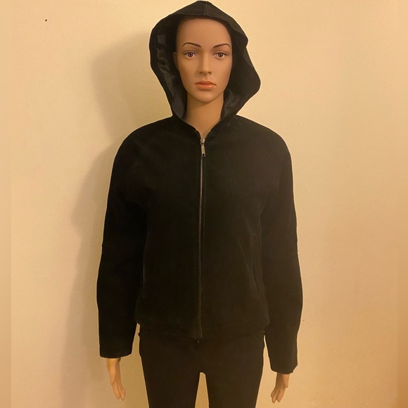 Wilsons The Leather Experts Maxima Hooded Leather Jacket - Picture 2 of 6